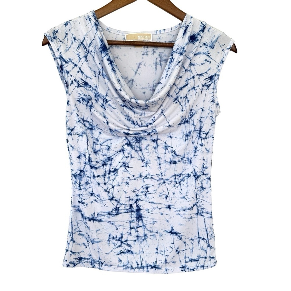 Michael Kors tank top with cowl neckline in a stretch jersey knit
